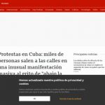 Protestas en Cuba: miles de personas salen a las calles en una inusual manifestación masiva al grito de "abajo la dictadura"